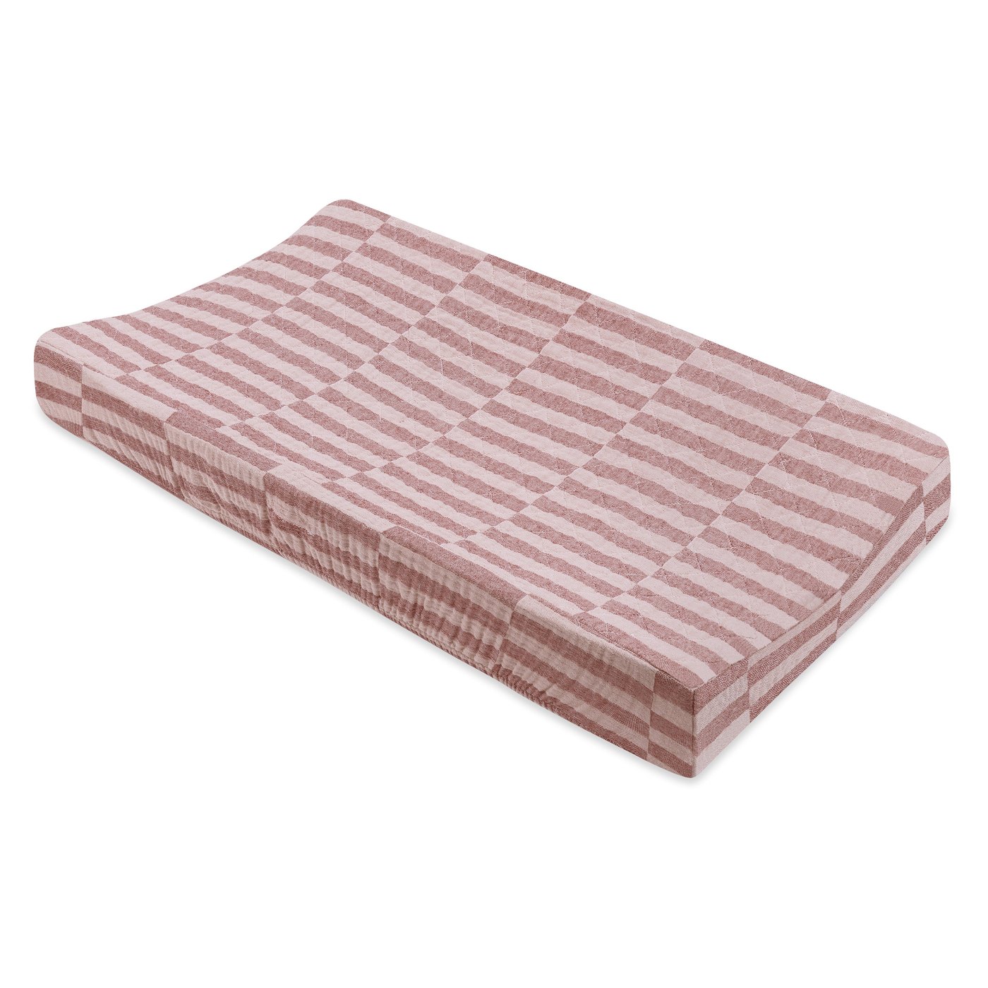 Quilted Changing Pad Cover in GOTS Certified Organic Muslin Cotton