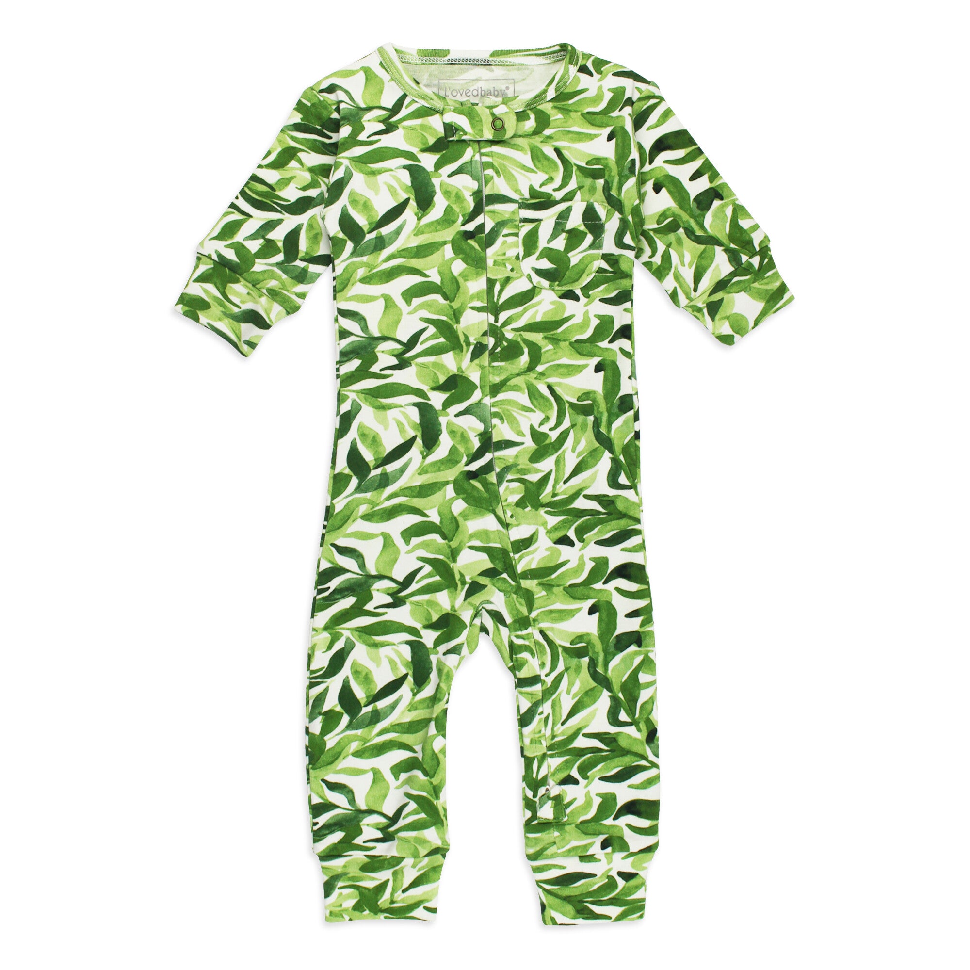 Kelp | Organic Zipper Romper