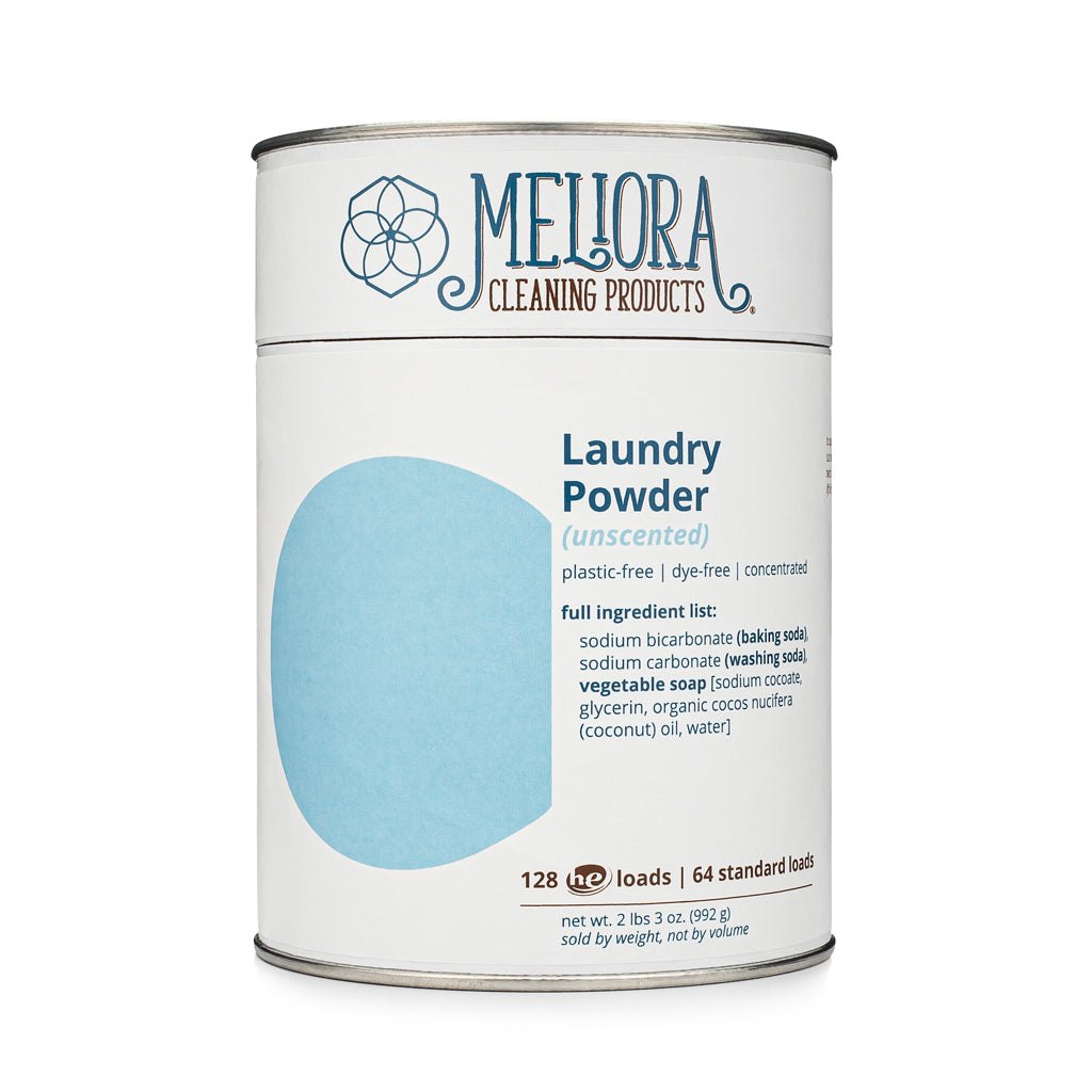 Laundry Powder Detergent - 128 HE (64 Standard) Loads - Plastic-Free