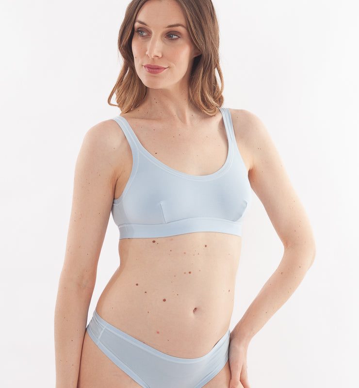 Natural fabric bralette