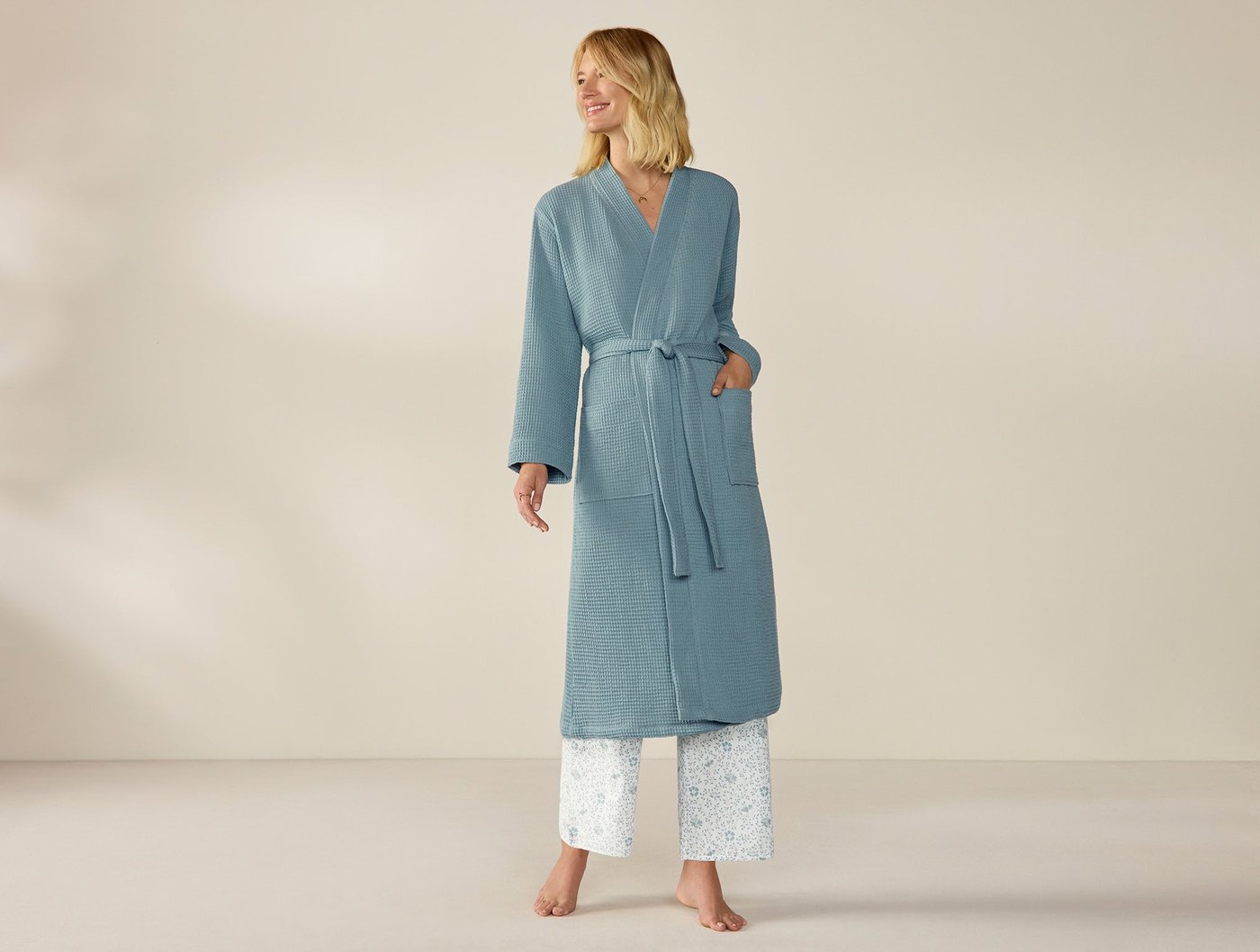 Unisex Organic Waffle Robe
