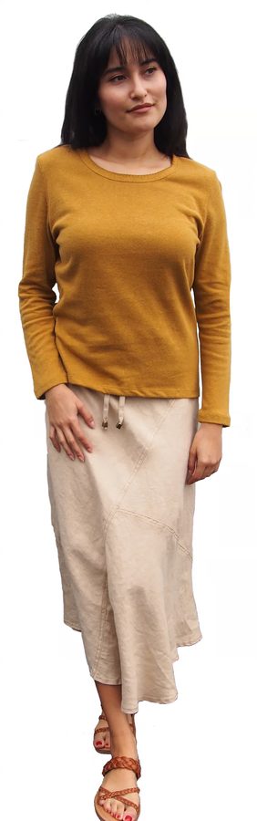 Mishka 100% Hemp Paneled Skirt