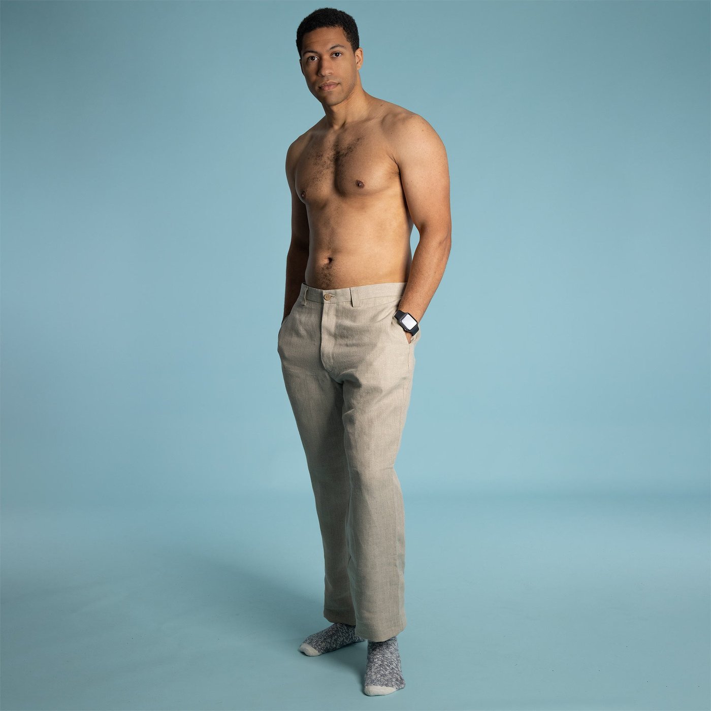 Eco-Couture 100% Organic Hemp Flat Front Dress Pants Slacks