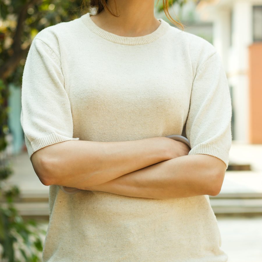 Half Sleeve Hemp Knitted Tshirt