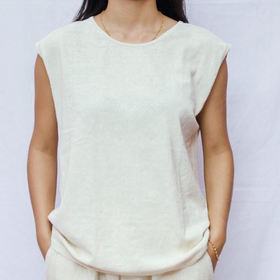 Hemp Knitted Sleveless Top
