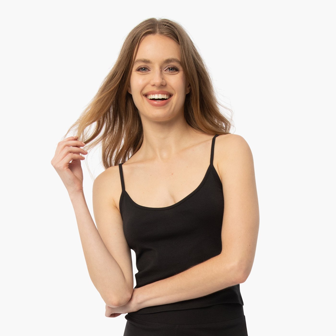 Organic Lounge Cami - Black